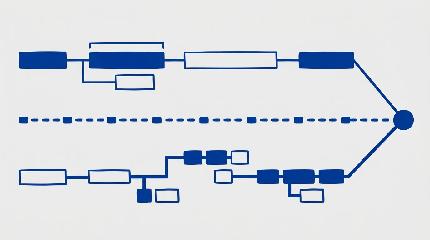 Three distinct paths converging toward a clear outcome, representing Develomentor's three engagement models.